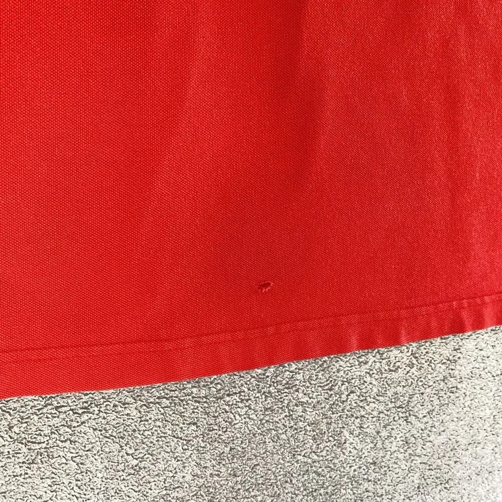 Vtg NFL Tampa Bay Buccaneers Men's Polo Shirt Short Sleeve Red Black Size Medium